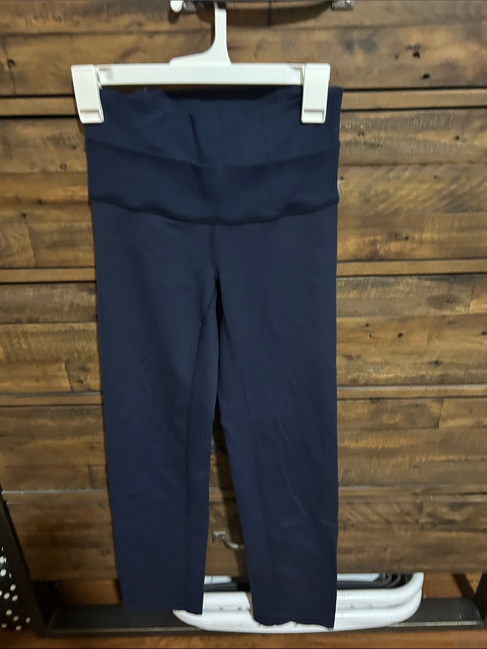 lululemon athletica Straight Up Double Waisted Navy Leggings. Yoga. Activewear.